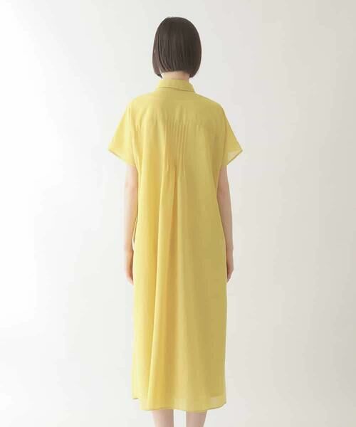 HIROKO BIS GRANDE / ヒロコビス グランデ ロング・マキシ丈ワンピース | 【大きいサイズ】ピンタックデザインシルエットワンピース /洗濯機で洗える | 詳細3