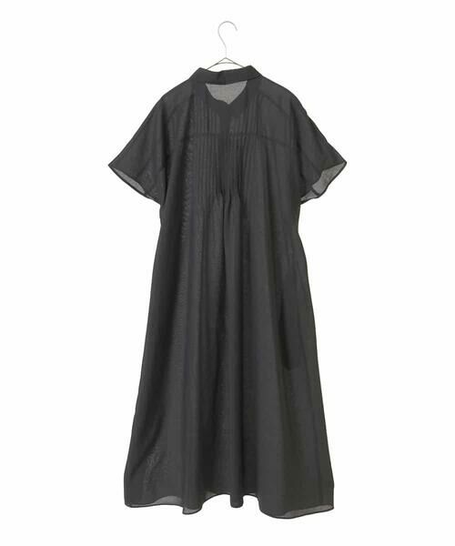 HIROKO BIS GRANDE / ヒロコビス グランデ ロング・マキシ丈ワンピース | 【大きいサイズ】ピンタックデザインシルエットワンピース /洗濯機で洗える | 詳細16