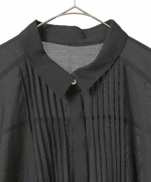 HIROKO BIS GRANDE / ヒロコビス グランデ ロング・マキシ丈ワンピース | 【大きいサイズ】ピンタックデザインシルエットワンピース /洗濯機で洗える | 詳細17