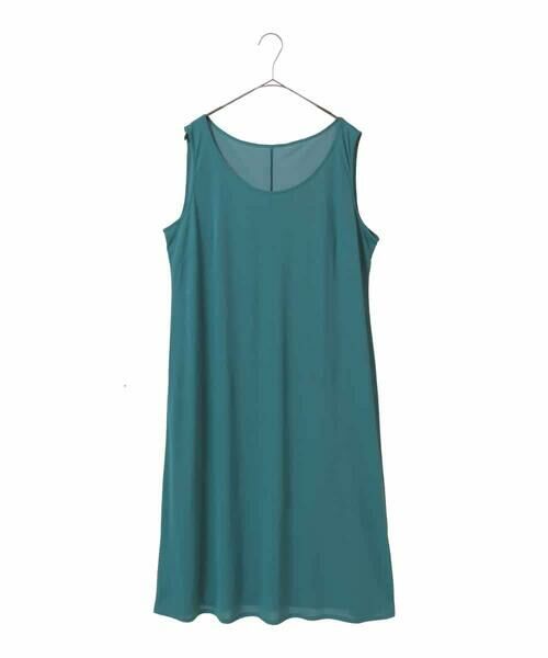 HIROKO BIS GRANDE / ヒロコビス グランデ ロング・マキシ丈ワンピース | 【大きいサイズ】ピンタックデザインシルエットワンピース /洗濯機で洗える | 詳細23