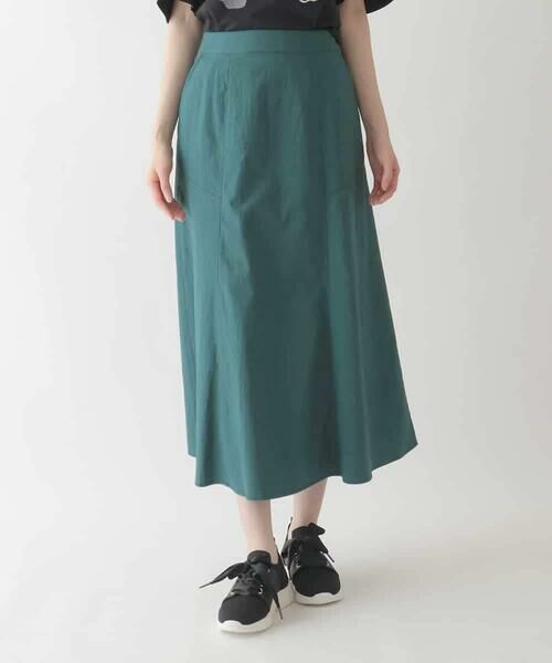 HIROKO BIS GRANDE / ヒロコビス グランデ ロング・マキシ丈スカート | 【大きいサイズ】リネンライクストレッチフレアスカート /洗える | 詳細11