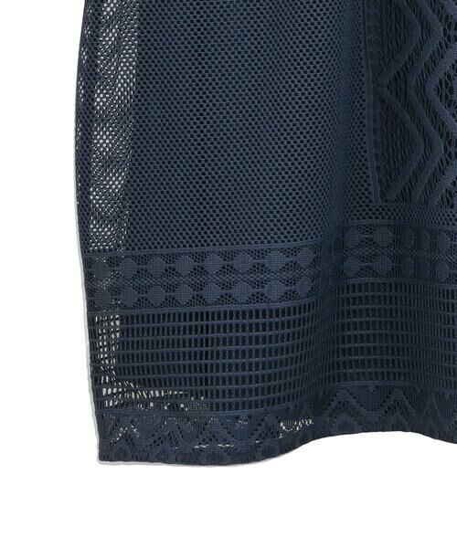 HIROKO BIS GRANDE / ヒロコビス グランデ カットソー | 【大きいサイズ】ラッセルメッシュデザインカットソー /洗濯機で洗える | 詳細15
