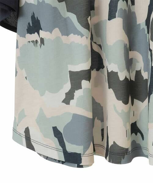 HIROKO BIS GRANDE / ヒロコビス グランデ カットソー | 【大きいサイズ】迷彩フラワーフレアスリーブカットソー /洗濯機で洗える | 詳細10