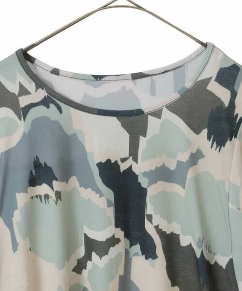 HIROKO BIS GRANDE / ヒロコビス グランデ カットソー | 【大きいサイズ】迷彩フラワーフレアスリーブカットソー /洗濯機で洗える | 詳細6