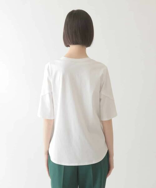 HIROKO BIS GRANDE / ヒロコビス グランデ カットソー | 【大きいサイズ/接触冷感】フラワープリントコットンカットソー /洗える | 詳細9