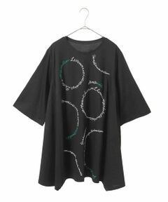 HIROKO BIS GRANDE / ヒロコビス グランデ チュニック | 【大きいサイズ/接触冷感】イレギュラーヘムデザインチュニックカットソー /洗える