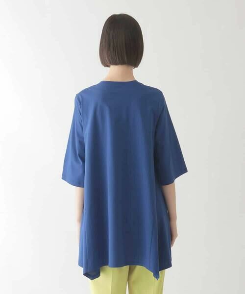 HIROKO BIS GRANDE / ヒロコビス グランデ チュニック | 【大きいサイズ/接触冷感】イレギュラーヘムデザインチュニックカットソー /洗える | 詳細10