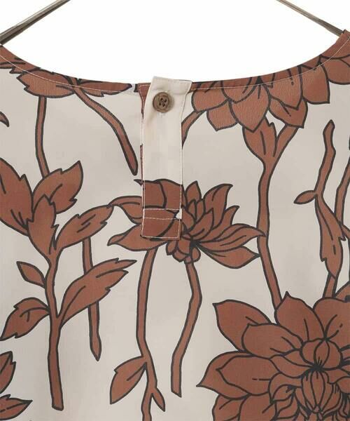 HIROKO BIS GRANDE / ヒロコビス グランデ チュニック | 【大きいサイズ】幾何フラワー切り替えデザインチュニック /洗える | 詳細11