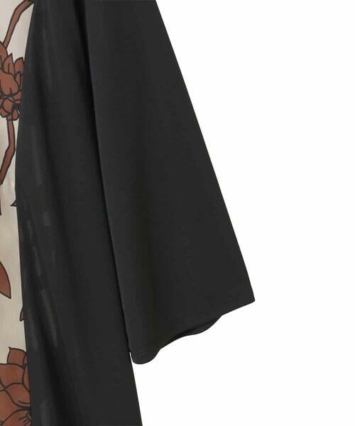 HIROKO BIS GRANDE / ヒロコビス グランデ チュニック | 【大きいサイズ】幾何フラワー切り替えデザインチュニック /洗える | 詳細12