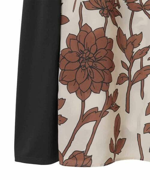 HIROKO BIS GRANDE / ヒロコビス グランデ チュニック | 【大きいサイズ】幾何フラワー切り替えデザインチュニック /洗える | 詳細13