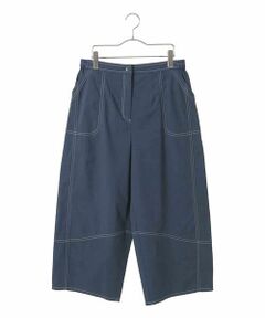 HIROKO BIS GRANDE / ヒロコビス グランデ その他パンツ | 【大きいサイズ】リネンライクストレッチ八分丈パンツ /洗える