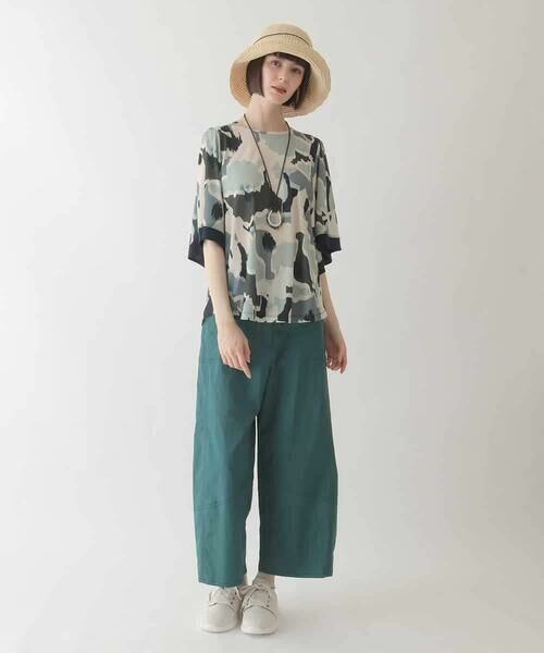 HIROKO BIS GRANDE / ヒロコビス グランデ その他パンツ | 【大きいサイズ】リネンライクストレッチ八分丈パンツ /洗える | 詳細22