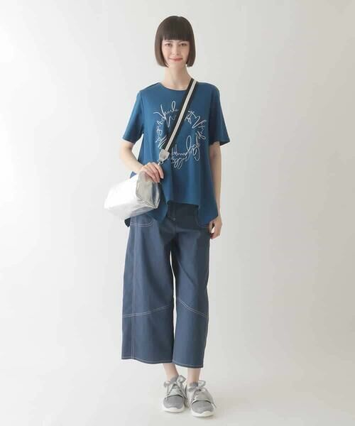 HIROKO BIS GRANDE / ヒロコビス グランデ その他パンツ | 【大きいサイズ】リネンライクストレッチ八分丈パンツ /洗える | 詳細25