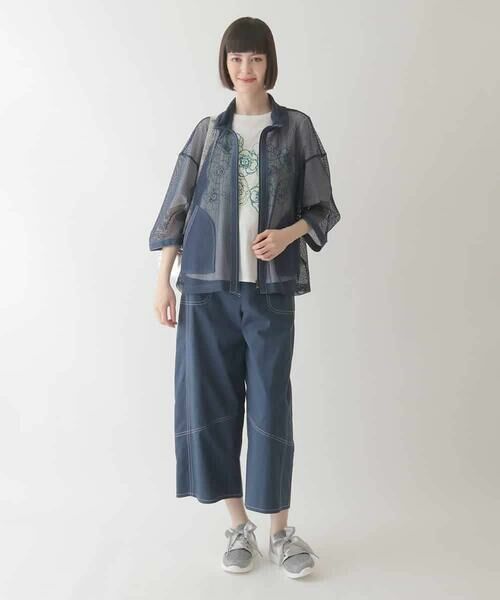 HIROKO BIS GRANDE / ヒロコビス グランデ その他パンツ | 【大きいサイズ】リネンライクストレッチ八分丈パンツ /洗える | 詳細29