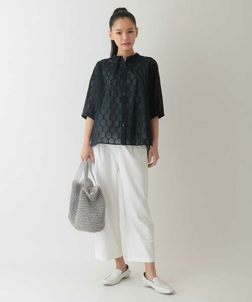 HIROKO BIS GRANDE / ヒロコビス グランデ その他パンツ | 【大きいサイズ/接触冷感/吸汗速乾】ドライストレッチワイドプルオンパンツ /洗濯機で洗える | 詳細13