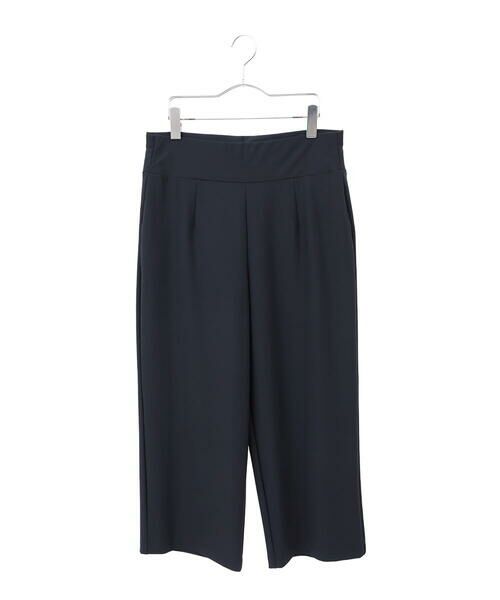 HIROKO BIS GRANDE / ヒロコビス グランデ その他パンツ | 【大きいサイズ/接触冷感/吸汗速乾】ドライストレッチワイドプルオンパンツ /洗濯機で洗える(ブラック)