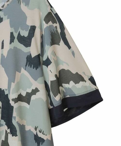 HIROKO BIS GRANDE / ヒロコビス グランデ ロング・マキシ丈ワンピース | 【大きいサイズ】迷彩フラワーコクーンデザインワンピース /洗濯機で洗える | 詳細3