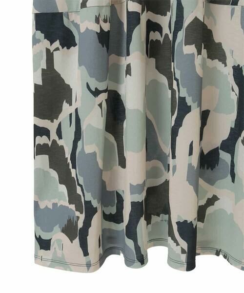 HIROKO BIS GRANDE / ヒロコビス グランデ ロング・マキシ丈ワンピース | 【大きいサイズ】迷彩フラワーコクーンデザインワンピース /洗濯機で洗える | 詳細4