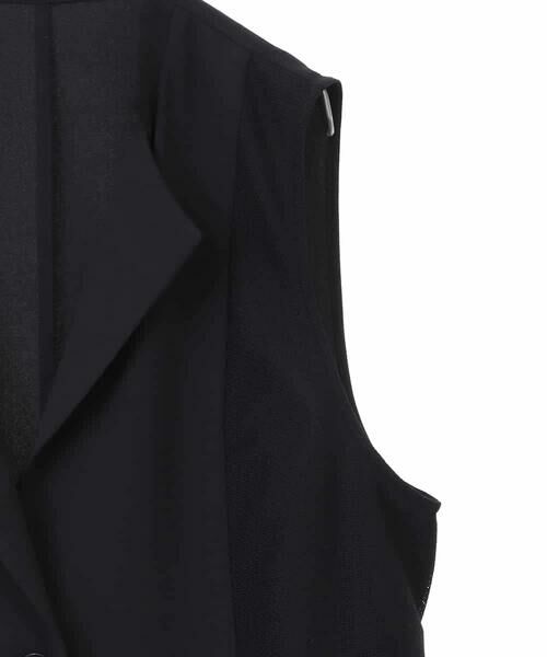 HIROKO BIS GRANDE / ヒロコビス グランデ ベスト | 【大きいサイズ/接触冷感/UVカット/吸汗速乾】サイドメッシュデザインジレ /洗濯機で洗える | 詳細4