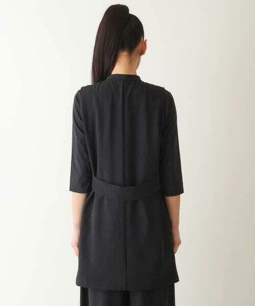 HIROKO BIS GRANDE / ヒロコビス グランデ ベスト | 【大きいサイズ/接触冷感/UVカット/吸汗速乾】サイドメッシュデザインジレ /洗濯機で洗える | 詳細8