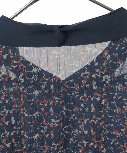 HIROKO BIS GRANDE / ヒロコビス グランデ シャツ・ブラウス | 【大きいサイズ/ボウタイ付き】楊柳シフォンフラワープリントブラウス /洗える | 詳細3