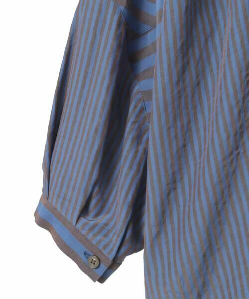 HIROKO BIS GRANDE / ヒロコビス グランデ シャツ・ブラウス | 【大きいサイズ】ストライプパターンデザインブラウス /洗える | 詳細13