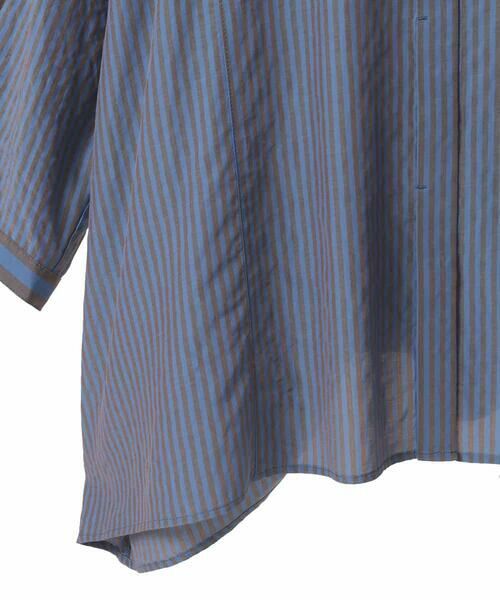 HIROKO BIS GRANDE / ヒロコビス グランデ シャツ・ブラウス | 【大きいサイズ】ストライプパターンデザインブラウス /洗える | 詳細14