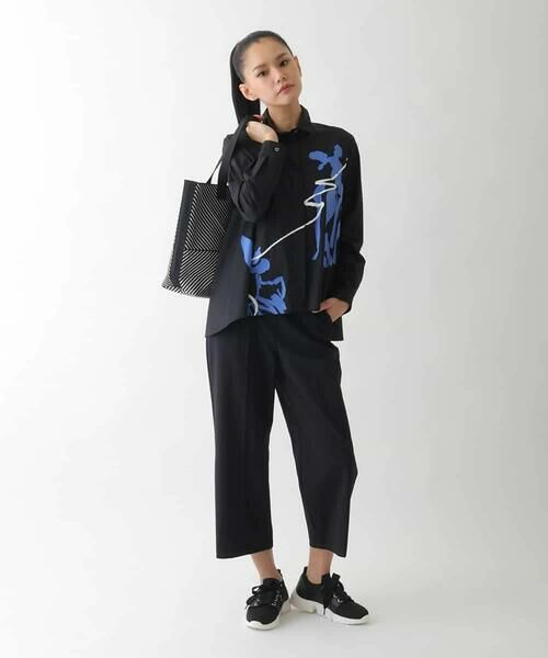 HIROKO BIS GRANDE / ヒロコビス グランデ シャツ・ブラウス | 【大きいサイズ】アートプリントブロードシャツ /洗える | 詳細13