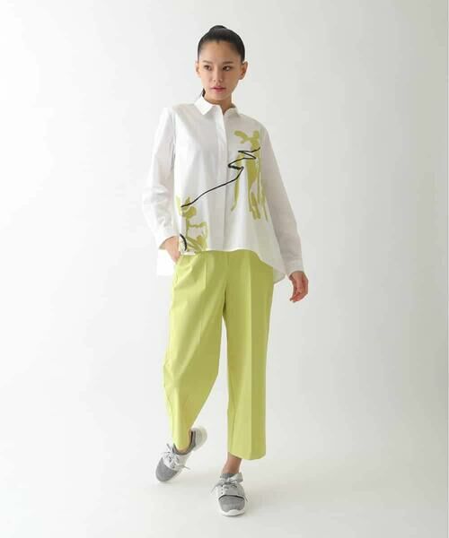 HIROKO BIS GRANDE / ヒロコビス グランデ シャツ・ブラウス | 【大きいサイズ】アートプリントブロードシャツ /洗える | 詳細17