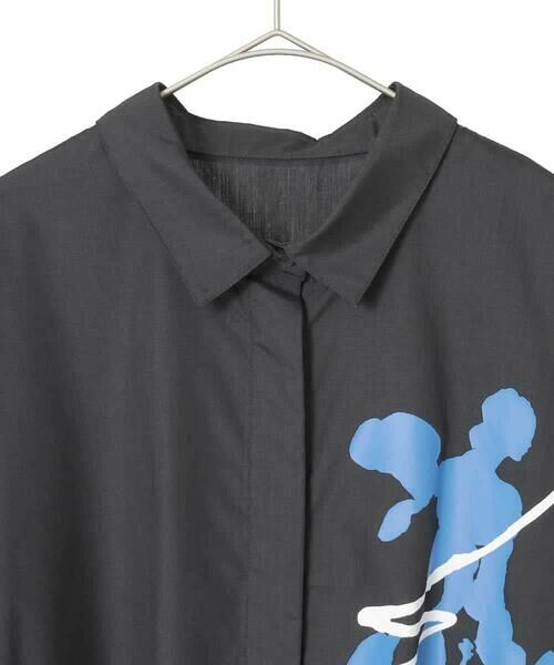 HIROKO BIS GRANDE / ヒロコビス グランデ シャツ・ブラウス | 【大きいサイズ】アートプリントブロードシャツ /洗える | 詳細3