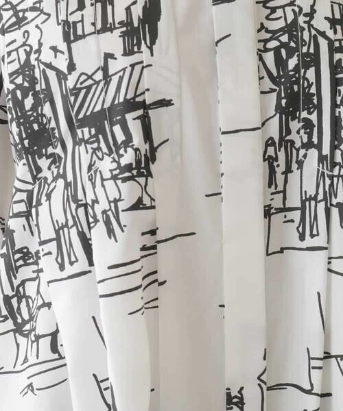 HIROKO BIS GRANDE / ヒロコビス グランデ シャツ・ブラウス | 【大きいサイズ】アートプリントタックデザインブラウス /洗える | 詳細12