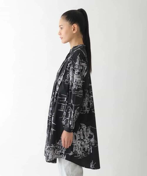 HIROKO BIS GRANDE / ヒロコビス グランデ シャツ・ブラウス | 【大きいサイズ】アートプリントタックデザインブラウス /洗える | 詳細20