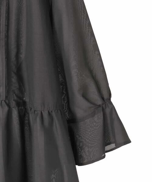 HIROKO BIS GRANDE / ヒロコビス グランデ シャツ・ブラウス | 【大きいサイズ】ピンタックギャザー切り替えシアーブラウス /洗濯機で洗える | 詳細13