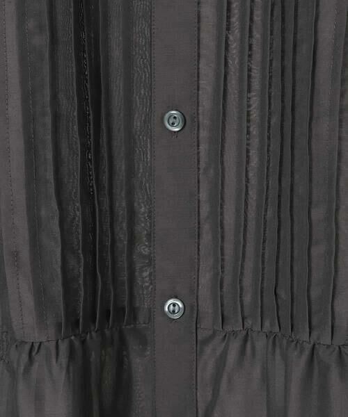 HIROKO BIS GRANDE / ヒロコビス グランデ シャツ・ブラウス | 【大きいサイズ】ピンタックギャザー切り替えシアーブラウス /洗濯機で洗える | 詳細15