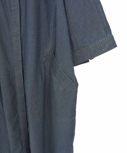 HIROKO BIS GRANDE / ヒロコビス グランデ ロング・マキシ丈ワンピース | 【大きいサイズ】ステッチポイントデニムワンピース /洗える | 詳細12