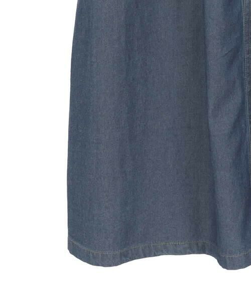 HIROKO BIS GRANDE / ヒロコビス グランデ ロング・マキシ丈ワンピース | 【大きいサイズ】ステッチポイントデニムワンピース /洗える | 詳細14