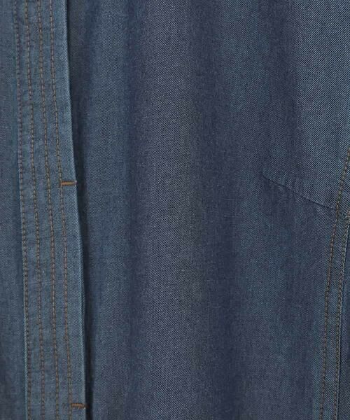 HIROKO BIS GRANDE / ヒロコビス グランデ ロング・マキシ丈ワンピース | 【大きいサイズ】ステッチポイントデニムワンピース /洗える | 詳細15