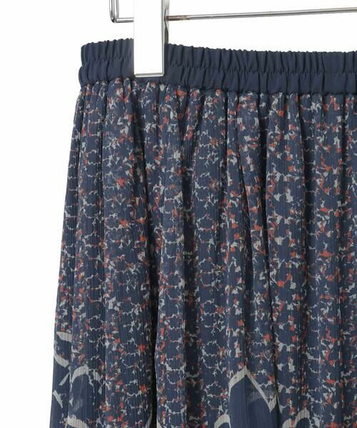 HIROKO BIS GRANDE / ヒロコビス グランデ ロング・マキシ丈スカート | 【大きいサイズ】楊柳シフォンフラワープリントスカート /洗える | 詳細2