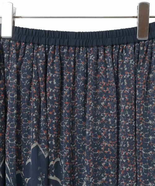 HIROKO BIS GRANDE / ヒロコビス グランデ ロング・マキシ丈スカート | 【大きいサイズ】楊柳シフォンフラワープリントスカート /洗える | 詳細3