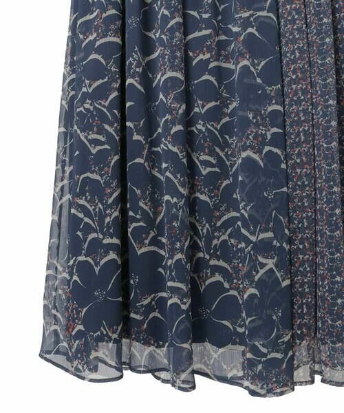 HIROKO BIS GRANDE / ヒロコビス グランデ ロング・マキシ丈スカート | 【大きいサイズ】楊柳シフォンフラワープリントスカート /洗える | 詳細4