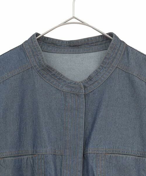 HIROKO BIS GRANDE / ヒロコビス グランデ セットアップ | 【大きいサイズ】ステッチポイントデニムジャケット /洗える | 詳細2