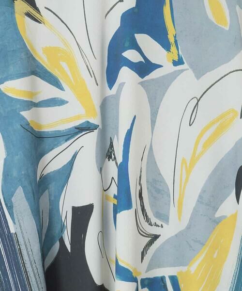 HIROKO BIS GRANDE / ヒロコビス グランデ カットソー | 【大きいサイズ】アートプリント切り替えデザインプルオーバー /洗える | 詳細4