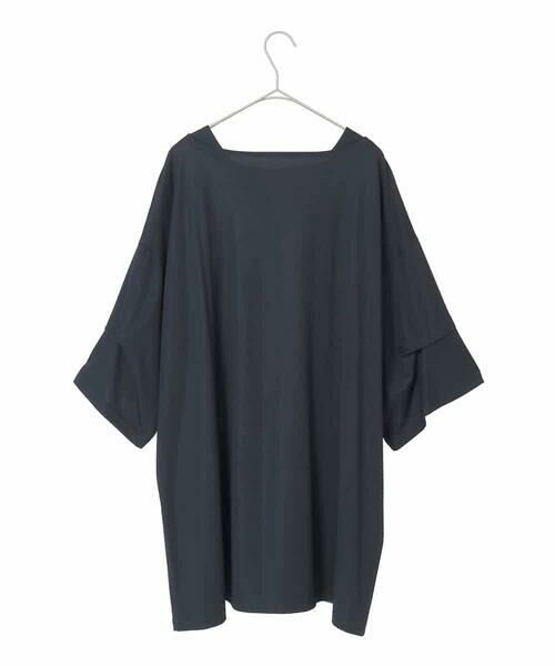 HIROKO BIS GRANDE / ヒロコビス グランデ チュニック | 【大きいサイズ】アートプリント切り替えデザインチュニック /洗える | 詳細18