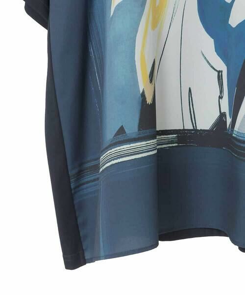HIROKO BIS GRANDE / ヒロコビス グランデ チュニック | 【大きいサイズ】アートプリント切り替えデザインチュニック /洗える | 詳細2
