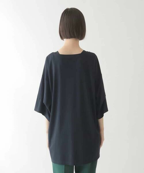 HIROKO BIS GRANDE / ヒロコビス グランデ チュニック | 【大きいサイズ】アートプリント切り替えデザインチュニック /洗える | 詳細5