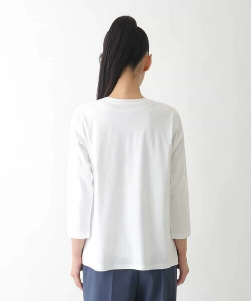 HIROKO BIS GRANDE / ヒロコビス グランデ カットソー | 【大きいサイズ】クラフト刺繍デザインカットソー /洗える | 詳細10