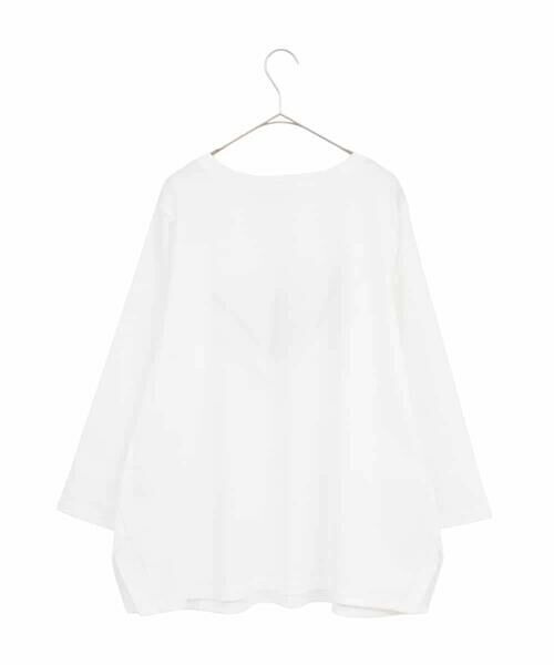 HIROKO BIS GRANDE / ヒロコビス グランデ カットソー | 【大きいサイズ】クラフト刺繍デザインカットソー /洗える | 詳細2