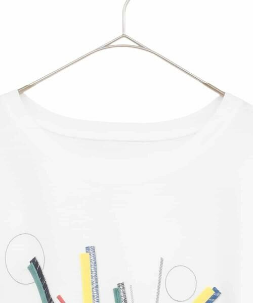 HIROKO BIS GRANDE / ヒロコビス グランデ カットソー | 【大きいサイズ】クラフト刺繍デザインカットソー /洗える | 詳細3