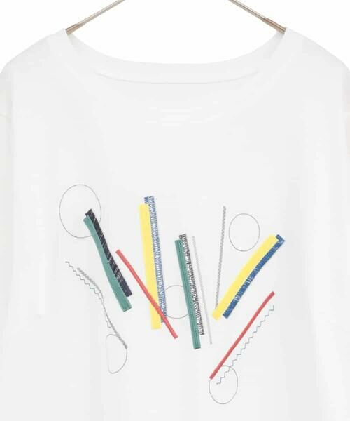 HIROKO BIS GRANDE / ヒロコビス グランデ カットソー | 【大きいサイズ】クラフト刺繍デザインカットソー /洗える | 詳細6