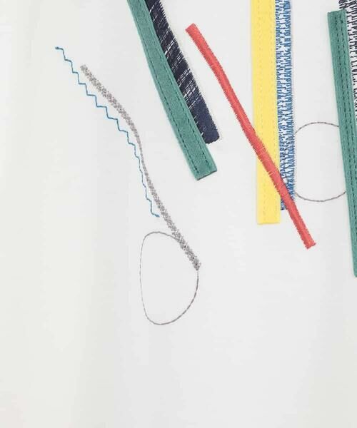 HIROKO BIS GRANDE / ヒロコビス グランデ カットソー | 【大きいサイズ】クラフト刺繍デザインカットソー /洗える | 詳細7